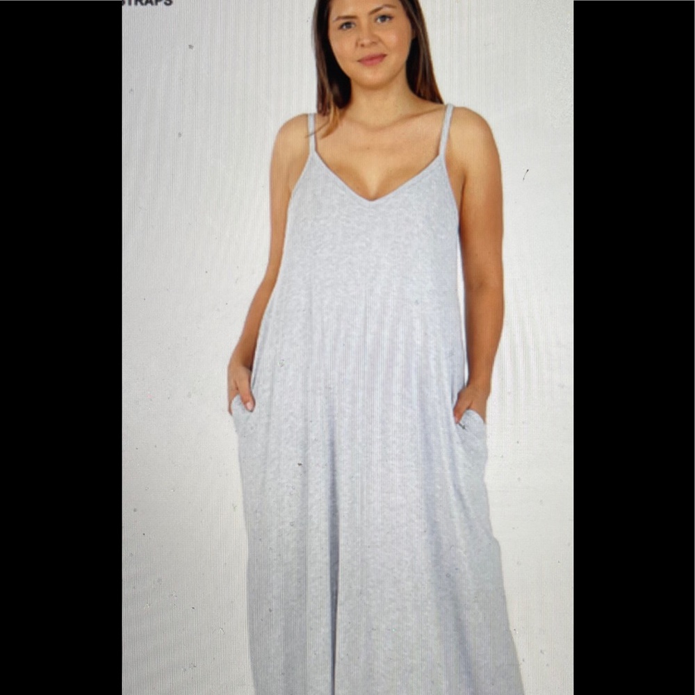 Zenana Premium  Maxi Dress W/ Pockets I have 1X, 2X maxi left 3X SOLD OUT!!! - Picture 3 of 10